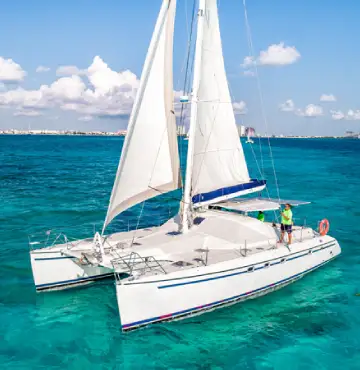 side view of catamaran arjuna