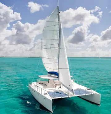 Stern view of kraken catamaran