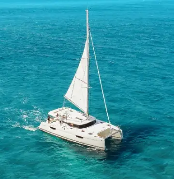 catamaran victoria over blue sea